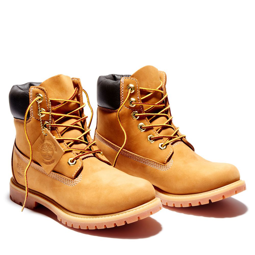 Timberland 6-Inch Μποτακια Γυναικεια Καφε - Premium Waterproof - Greece 7695418-TJ